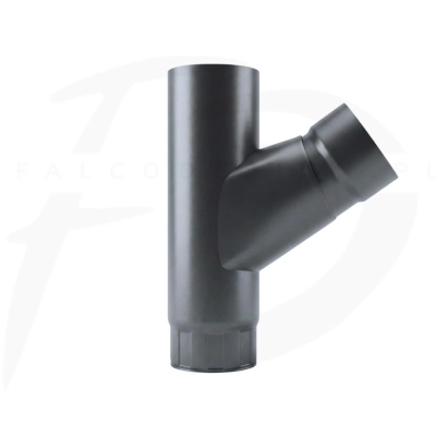 Trójnik rury stal Inguri ⌀ 100 kolor grafitowy ciemny RAL 7016